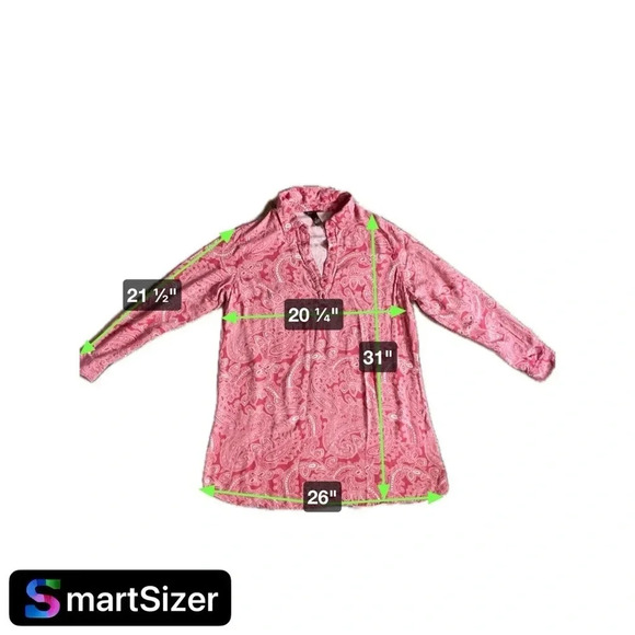 Bit & Bridle long Sleeve Tunic Shirt Dress Size Medium - Picture 8 of 8